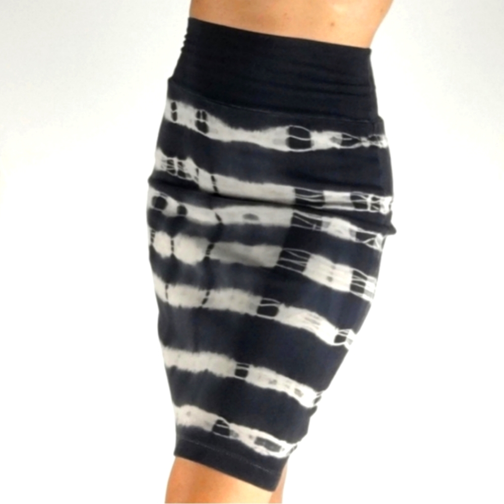American Apparel blurred lines tie-dye pencil skirt